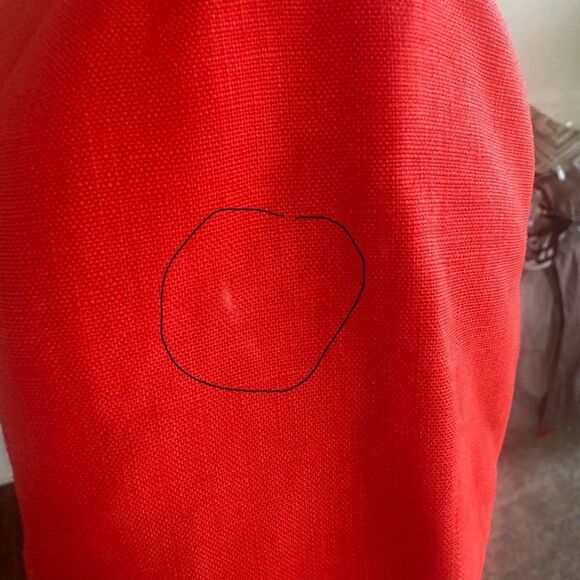 J. Crew Red  Linen Women’s Blazer 2 - Picture 9 of 10